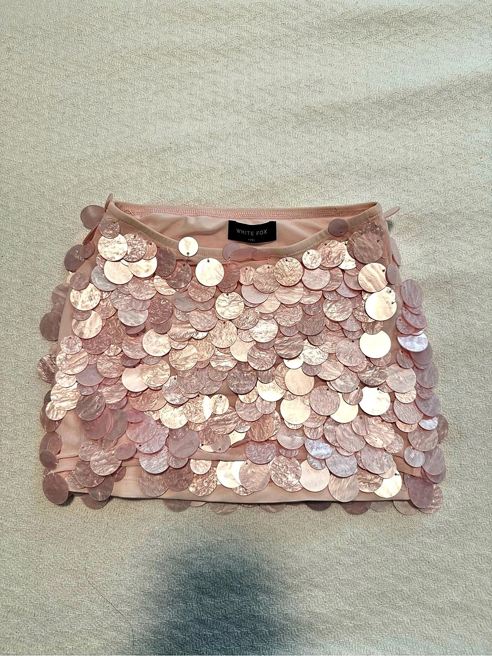 White Fox Boutique Shell Skirt in Pink - Picture 2 of 3